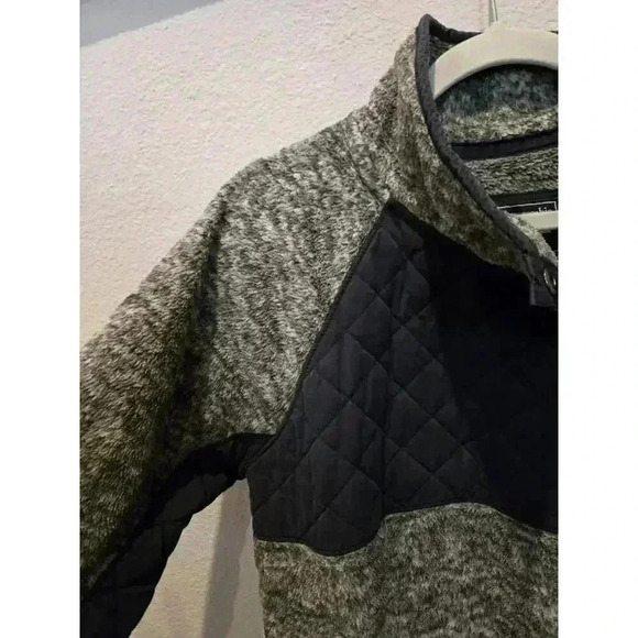 Abercrombie & Fitch Men's M Black Fleece Pullover Sweater Mock Neck - Picture 7 of 12